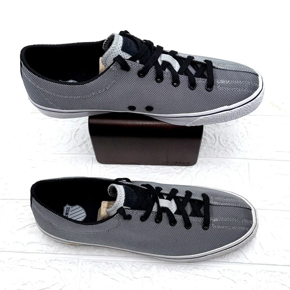 Dead Stock 2012 Men Sz 11 Women  Sz 12.5 K-SWISS Clean Laguna T VNZ  Storm/Black